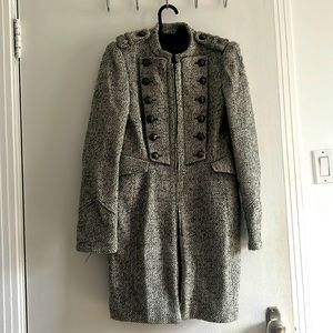 Zara basic military style coat medium size